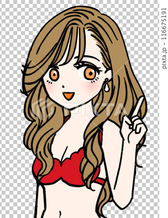 教える赤い水着の女性 教える赤い水着の女性 116675191
