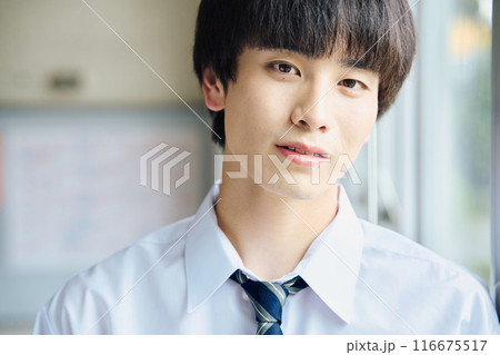 笑顔の男子高校生 笑顔の男子高校生 116675517