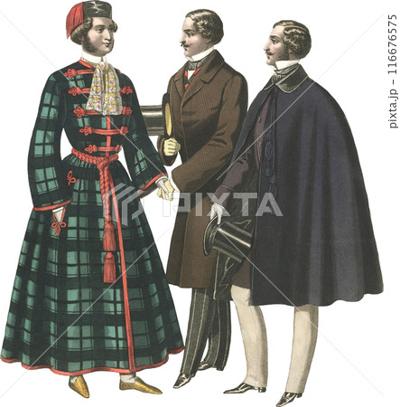19世紀ヨーロッパ　男性　イラスト 116676575