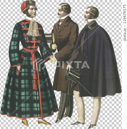 19世紀ヨーロッパ　男性　イラスト 116676575