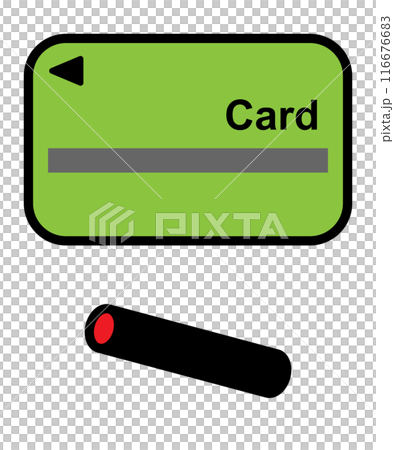 Cash card and stamp set (green) Cash card and stamp set (green) 116676683