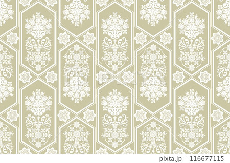 ベージュの花柄 壁紙 ベージュの花柄 壁紙 116677115