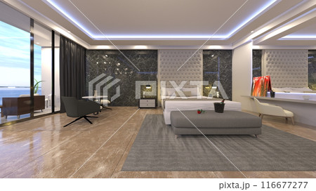 海が見えるリビングルーム 116677277