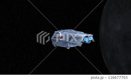 宇宙船と月 116677703