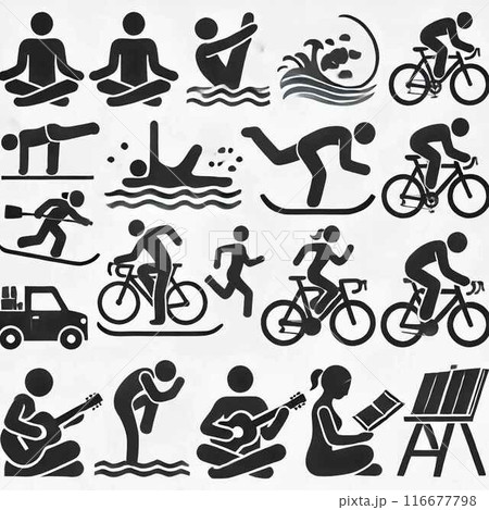 様々なポーズのアイコンセットpart8 116677798