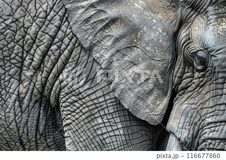 Generative ai on theme of beautiful texture elephant skin for design natural abstract background 116677860