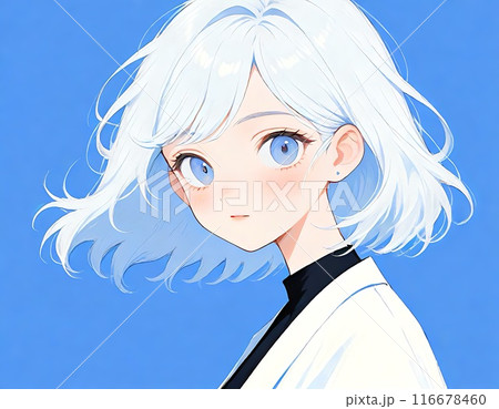 アニメ・漫画風の女性・女の子のイラスト素材 アニメ・漫画風の女性・女の子のイラスト素材 116678460