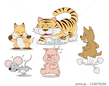 虎の威を借りる狐 虎の威を借りる狐 116679286