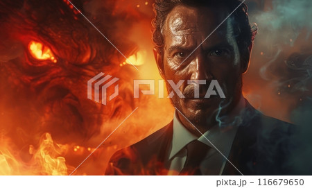 man possessed by demon 116679650