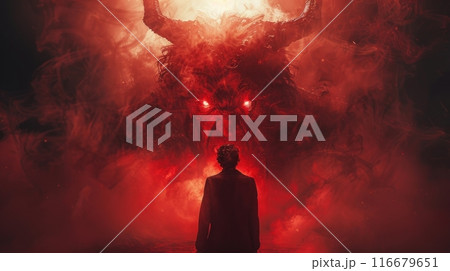 man possessed by demon 116679651