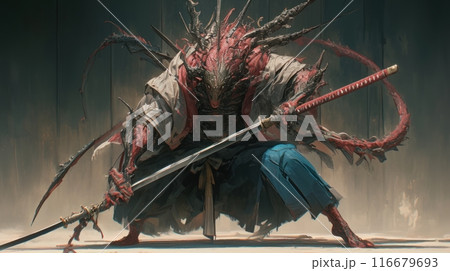 Japanese demon yokai Japanese demon yokai 116679693