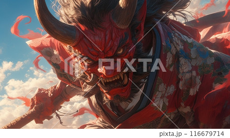 Japanese demon yokai Japanese demon yokai 116679714