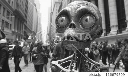 the skeleton in the city lives the life of people the skeleton in the city lives the life of people 116679899