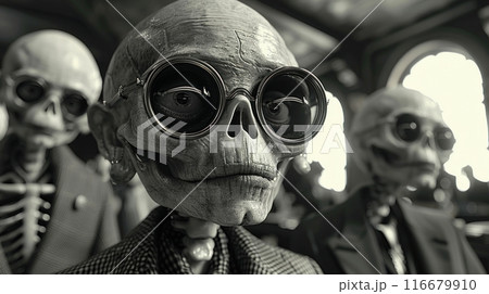 the skeleton in the city lives the life of people 116679910