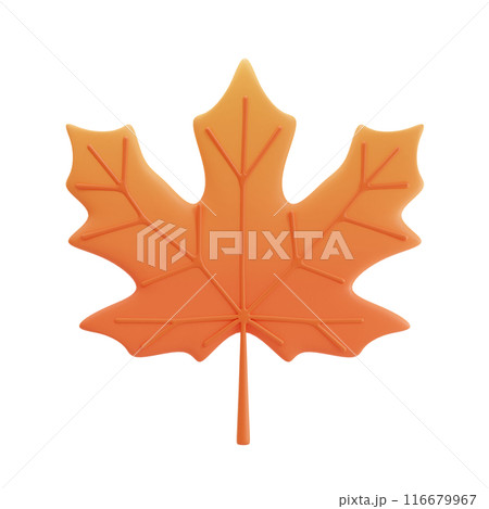 Maple Leaf 3D Illustrations, 3D rendering Maple Leaf 3D Illustrations, 3D rendering 116679967
