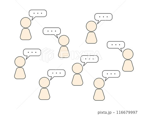 沢山の人の会話 116679997