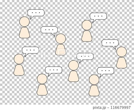 沢山の人の会話 116679997