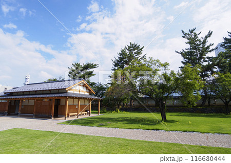 夏の山梨県甲府市の舞鶴城公園 116680444