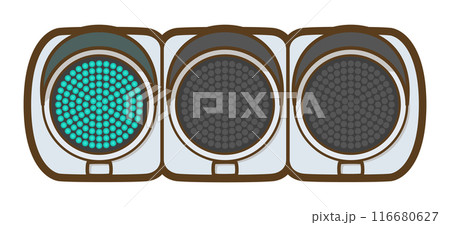 LED式交通信号機(青信号) LED式交通信号機(青信号) 116680627