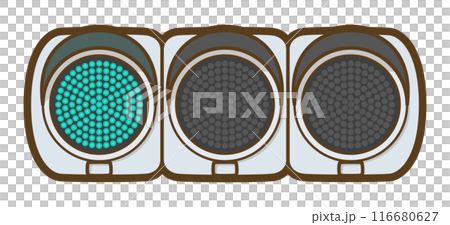 LED式交通信号機(青信号) LED式交通信号機(青信号) 116680627