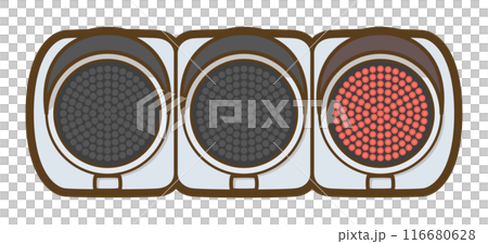 LED traffic light (red light) 116680628