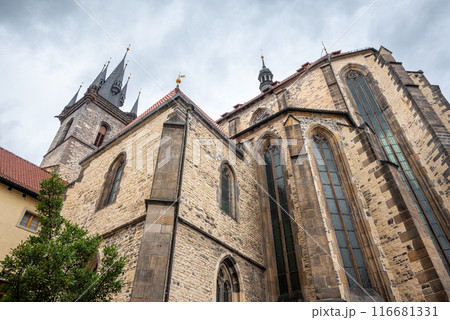 Gothic Church of the Mother of God before Tyn in the Old Town of Prague, Czech Republic Gothic Church of the Mother of God before Tyn in the Old Town of Prague, Czech Republic 116681331