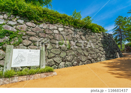 三重県松坂市 松坂城の裏門跡付近 三重県松坂市 松坂城の裏門跡付近 116681437