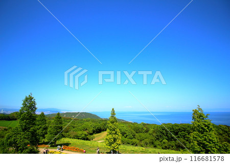 ある春の晴れた日の美しい風景 116681578