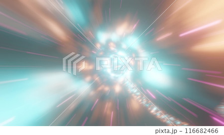 カラフルな光の背景 116682466