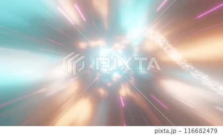 カラフルな光の背景 116682479