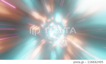 カラフルな光の背景 116682495