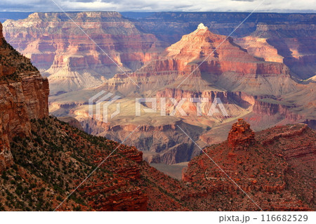 アメリカ、アリゾナ州のグランドキャニオンの絶景 116682529