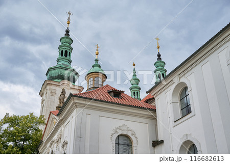 Strahov Monastery, a Premonstratensian abbey founded in 12 century, located in Strahov, Prague, Czech Republic 116682613