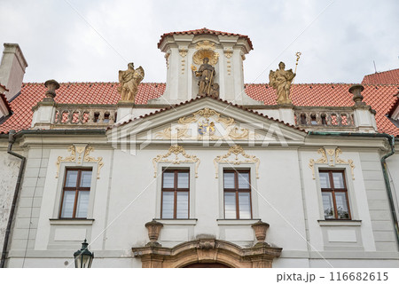 Strahov Monastery, a Premonstratensian abbey founded in 12 century, located in Strahov, Prague, Czech Republic 116682615