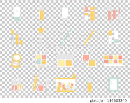 化妝美容項目圖示集 116683240