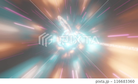 カラフルな光の背景 116683360