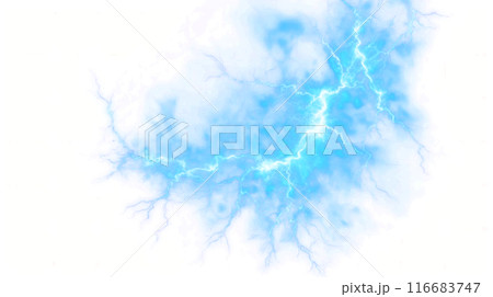 リアルな稲妻 雷 CG素材 リアルな稲妻 雷 CG素材 116683747