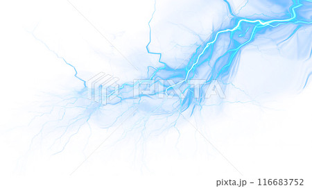 リアルな稲妻 雷 CG素材 リアルな稲妻 雷 CG素材 116683752