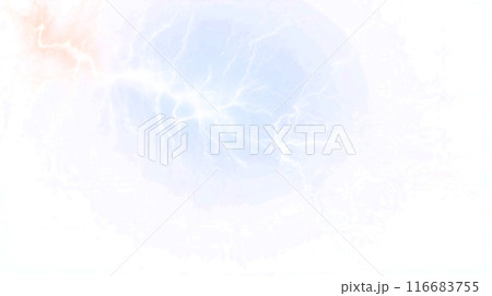 リアルな稲妻 雷 CG素材 リアルな稲妻 雷 CG素材 116683755