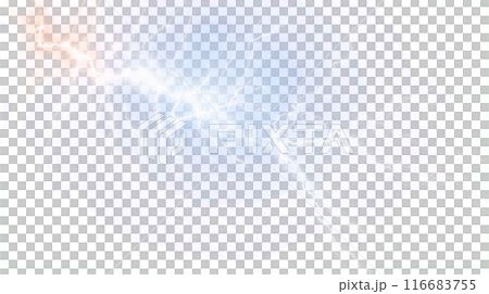 リアルな稲妻 雷 CG素材 リアルな稲妻 雷 CG素材 116683755