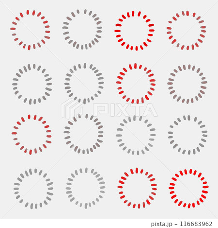 点で囲った丸の背景画像イラスト11 点で囲った丸の背景画像イラスト11 116683962