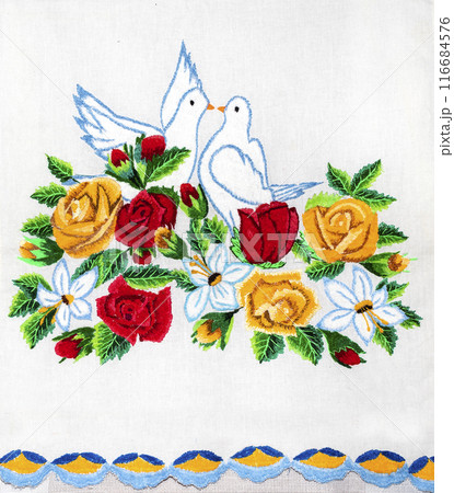 Ukrainian embroidery, folk arts and crafts Ukrainian embroidery, folk arts and crafts 116684576