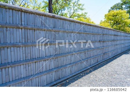 京都市 二条城の竹垣 京都市 二条城の竹垣 116685042