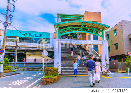 日本の横浜都市景観 JR横浜線 鴨居駅 北口 などを望む=7月20日 日本の横浜都市景観 JR横浜線 鴨居駅 北口 などを望む=7月20日 116685182