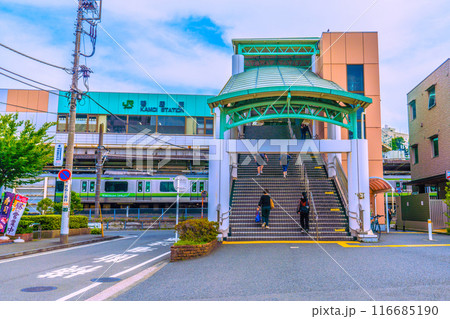 日本の横浜都市景観 JR横浜線 鴨居駅 北口 などを望む=7月20日 日本の横浜都市景観 JR横浜線 鴨居駅 北口 などを望む=7月20日 116685190