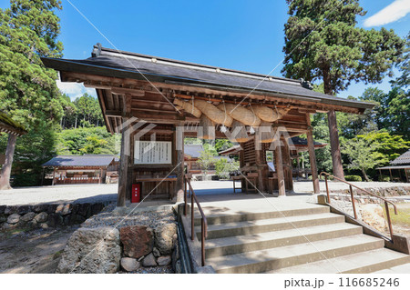 〈島根県〉熊野大社　随神門 116685246