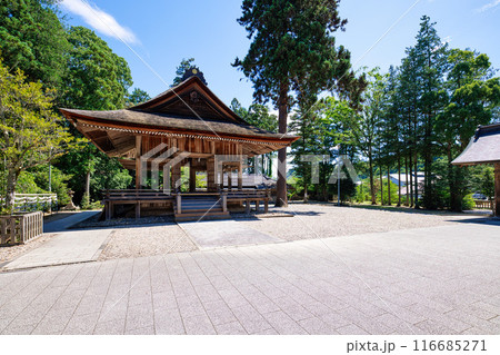 〈島根県〉熊野大社　舞殿 116685271