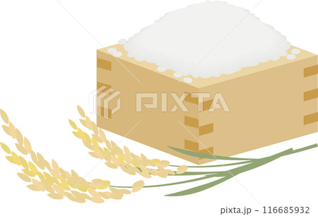 稲穂と米 116685932