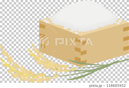 稲穂と米 116685932