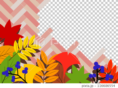 Herringbone pattern autumn wallpaper material 116686554